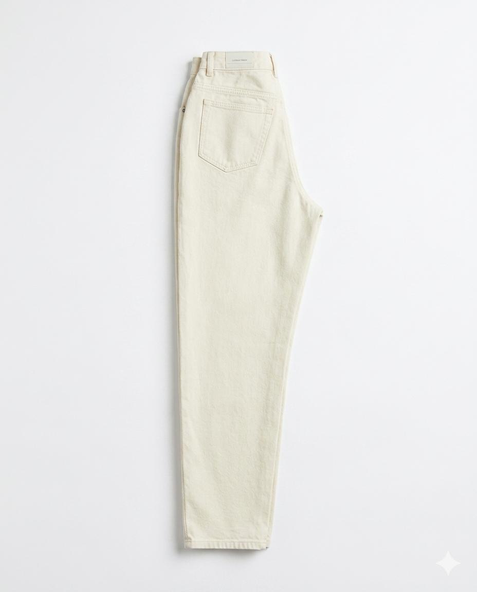 Classic Baggy Jeans - Off-White
