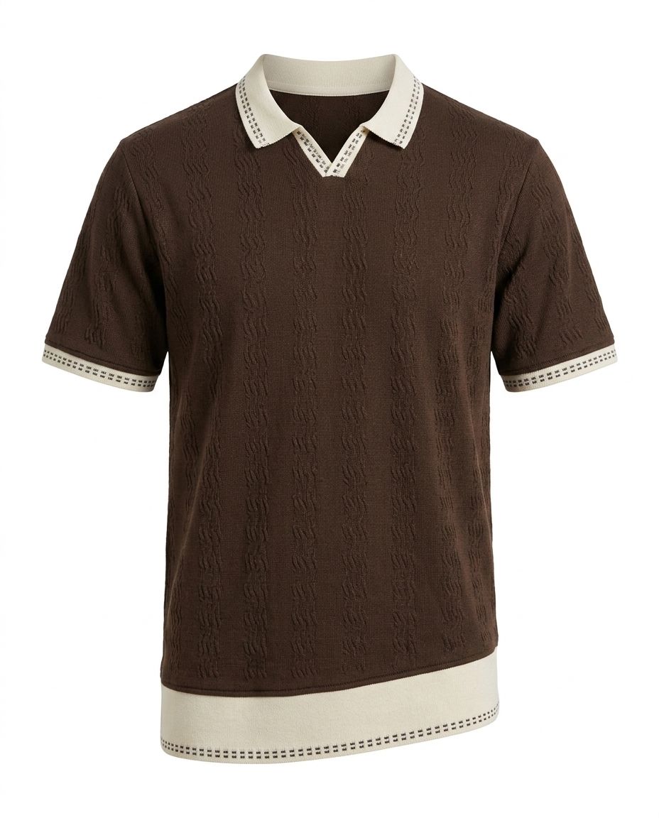 MEN'S KNITE POLO SHIRTS - FIVE COLOURS